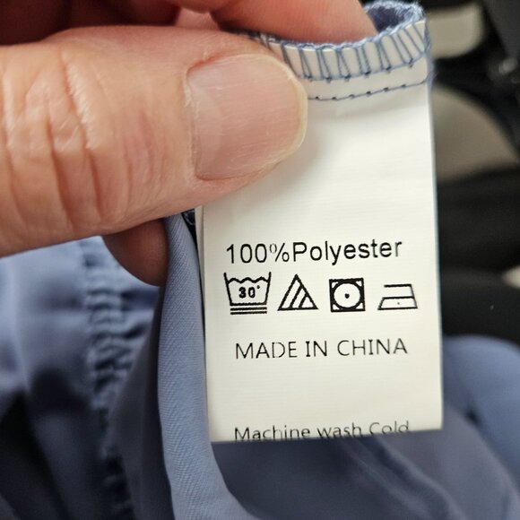 Pretty Garden Womens Halter Neck Tiered Maxi Dress Size S Waist Tie Light Blue - Picture 12 of 13